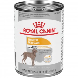 12 x 13.5oz Royal Canin Sensitive Skin Care Loaf in Sauce Canned Wet Dog Food UAE | 4820-UXRAL