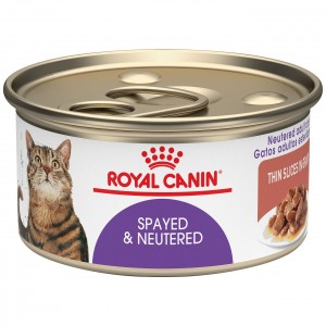 24 x 3oz Royal Canin Spayed & Neutered Thin Slices in Gravy Canned Wet Cat Food UAE | 7291-SDUPY