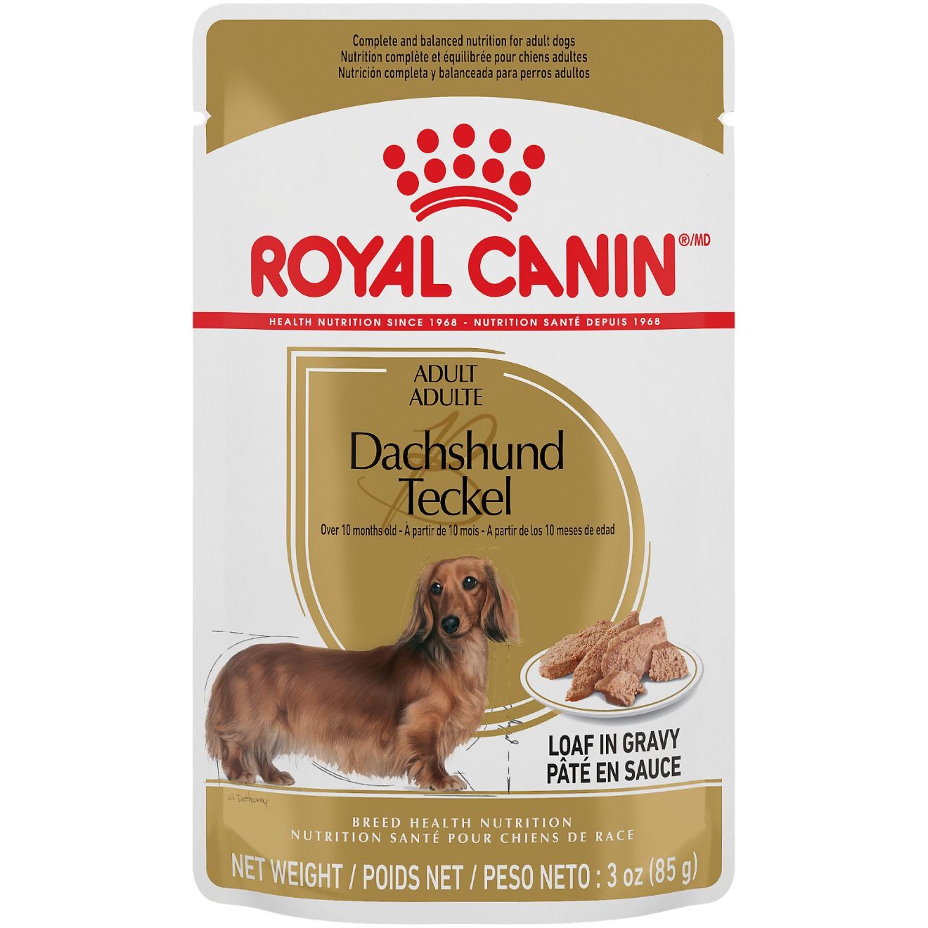 10lb Royal Canin Dachshund Loaf In Gravy Pouch Wet Dog Food UAE | 4729-VGBJL