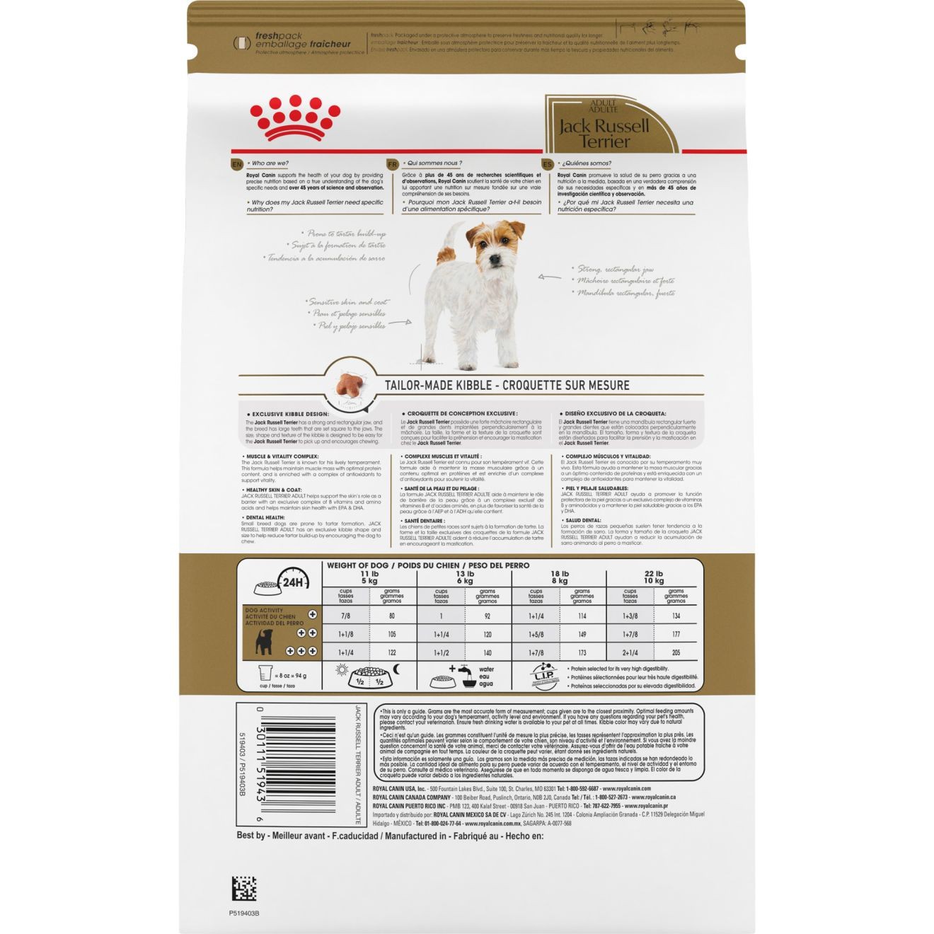 10lb Royal Canin Jack Russell Terrier Adult Dry Dog Food UAE | 7082-JIAOS