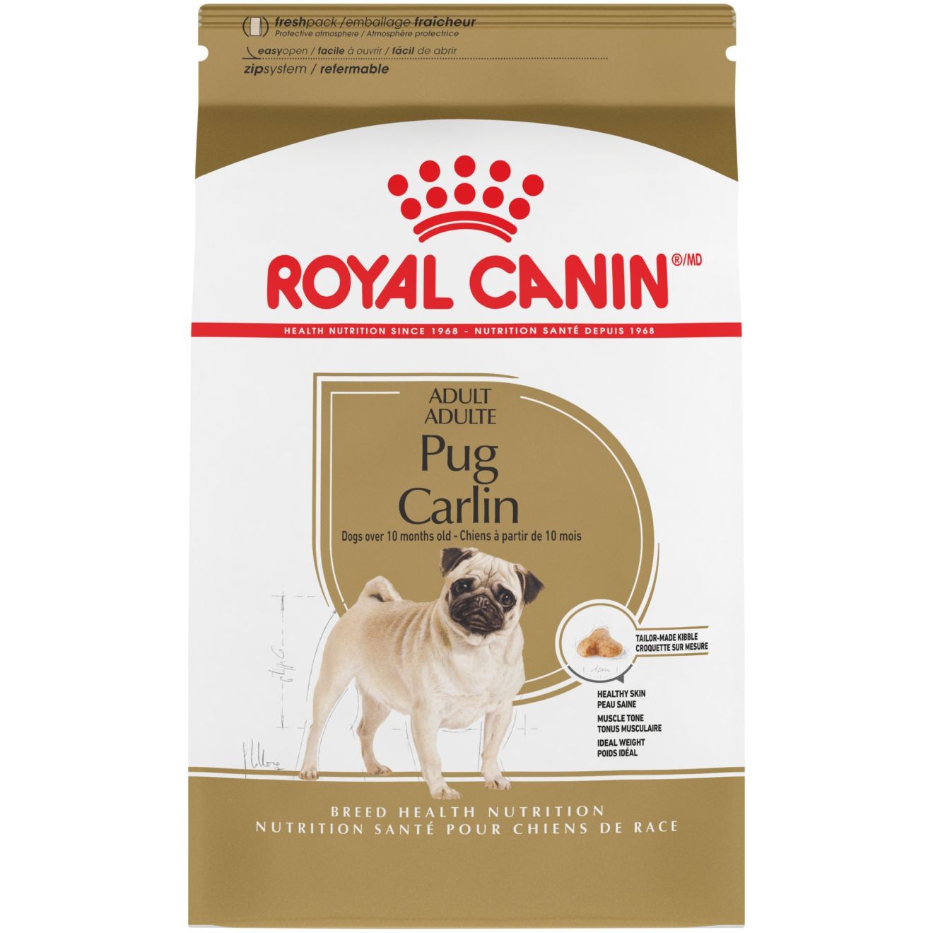 10lb Royal Canin Pug Adult Dry Dog Food UAE | 4359-NMRJW