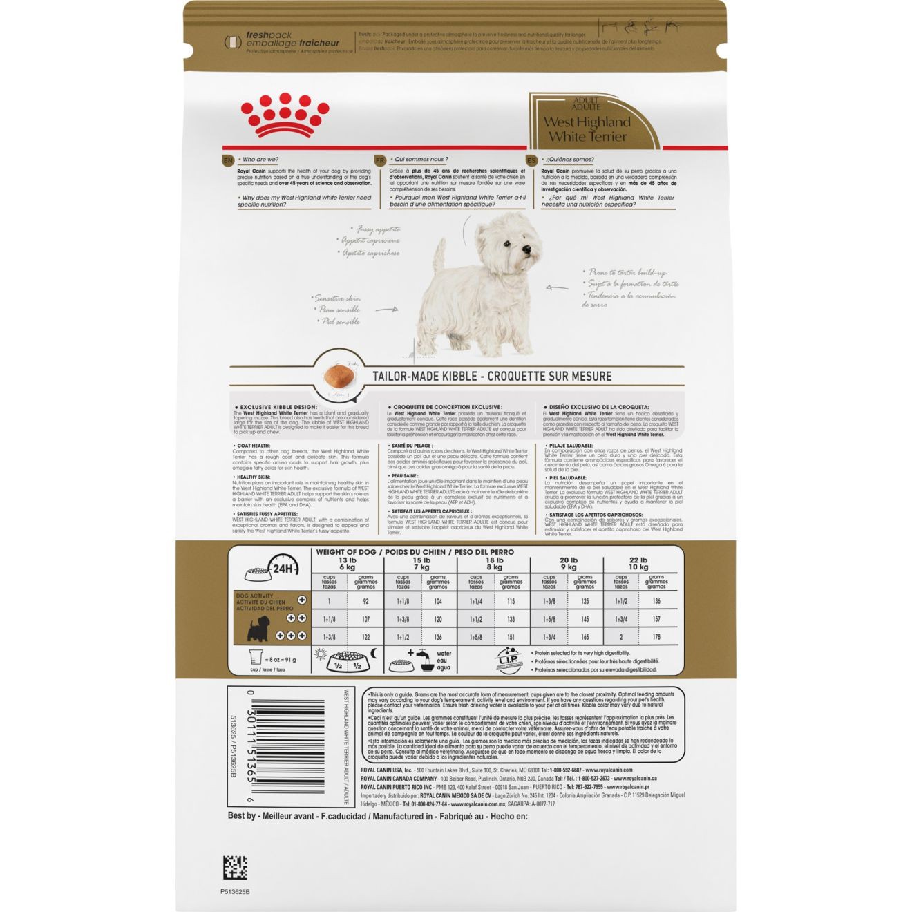 10lb Royal Canin West Highland White Terrier Adult Dry Dog Food UAE | 8690-DIQOL