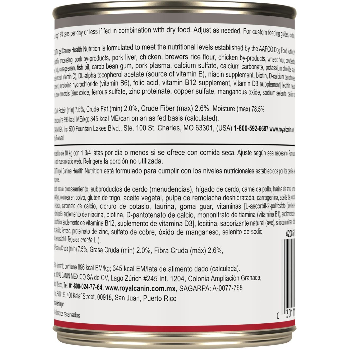 12 x 13.5oz Royal Canin Adult In Gel Canned Wet Dog Food UAE | 7524-UZGPJ