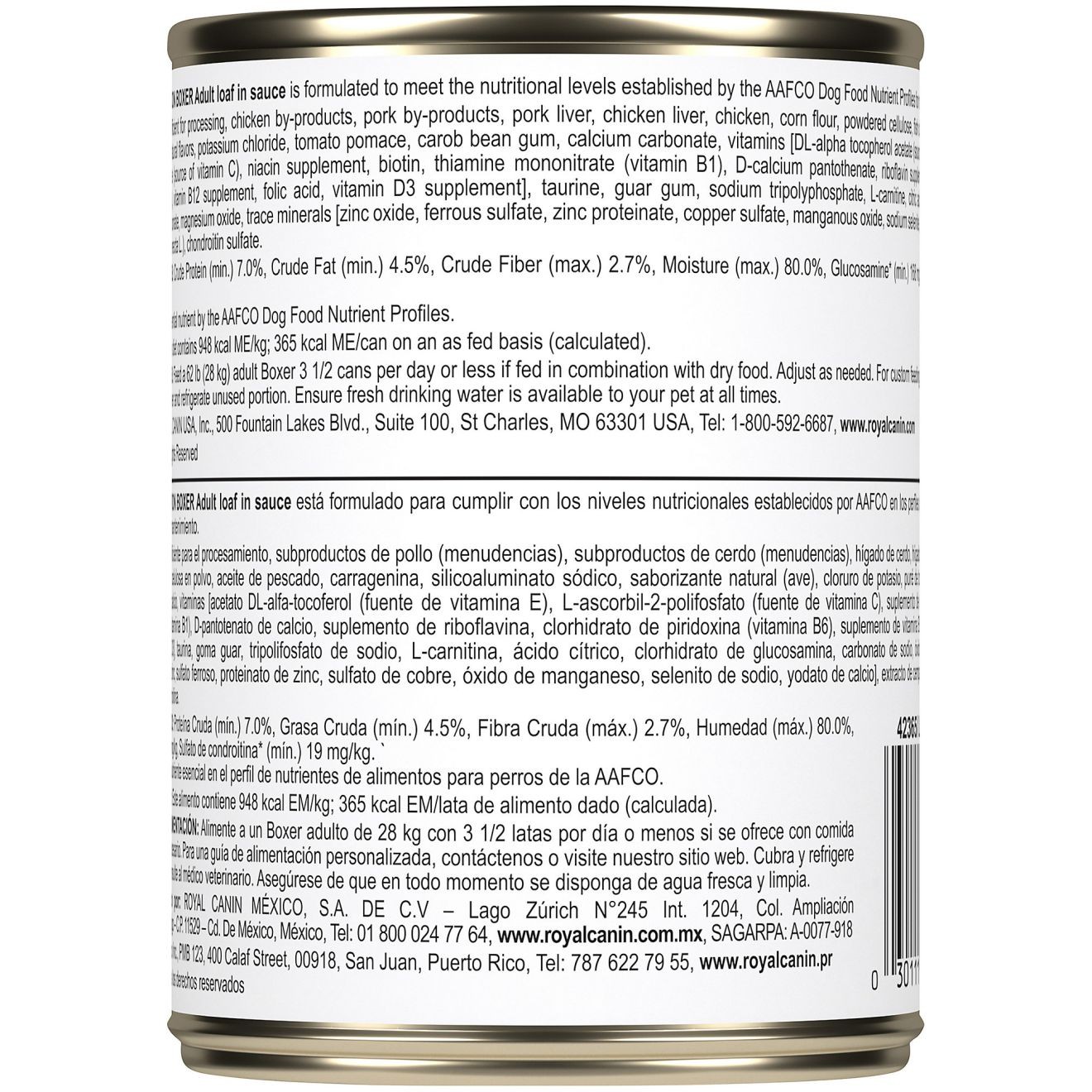 12 x 13.5oz Royal Canin Boxer Adult Loaf in Sauce Canned Wet Dog Food UAE | 9084-YFBXS