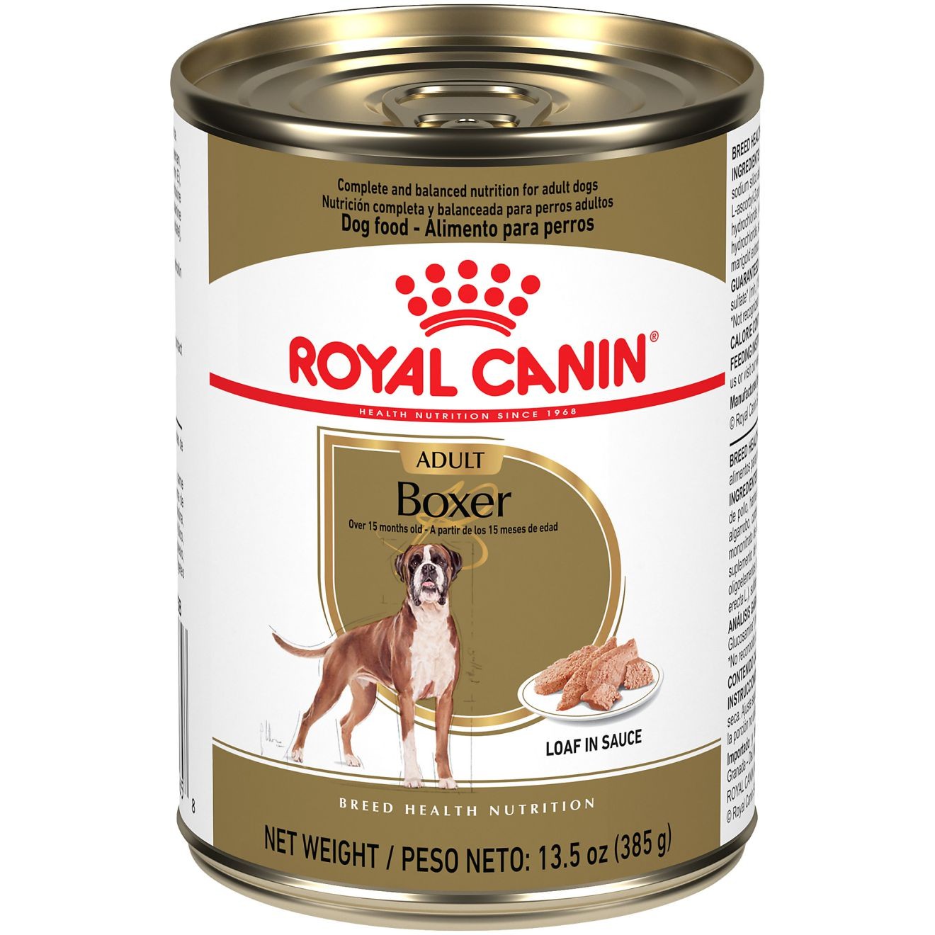 12 x 13.5oz Royal Canin Boxer Adult Loaf in Sauce Canned Wet Dog Food UAE | 9084-YFBXS