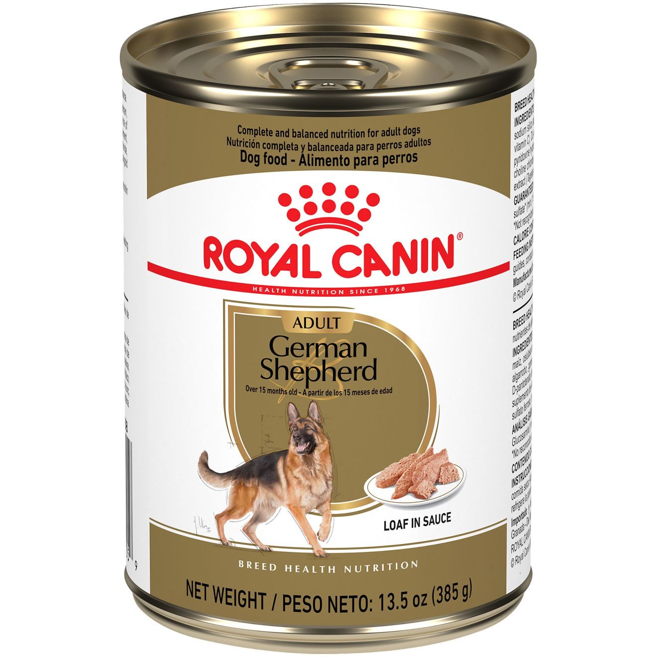 12 x 13.5oz Royal Canin German Shepherd Adult Loaf in Sauce Canned Wet Dog Food UAE | 0651-OXUSI