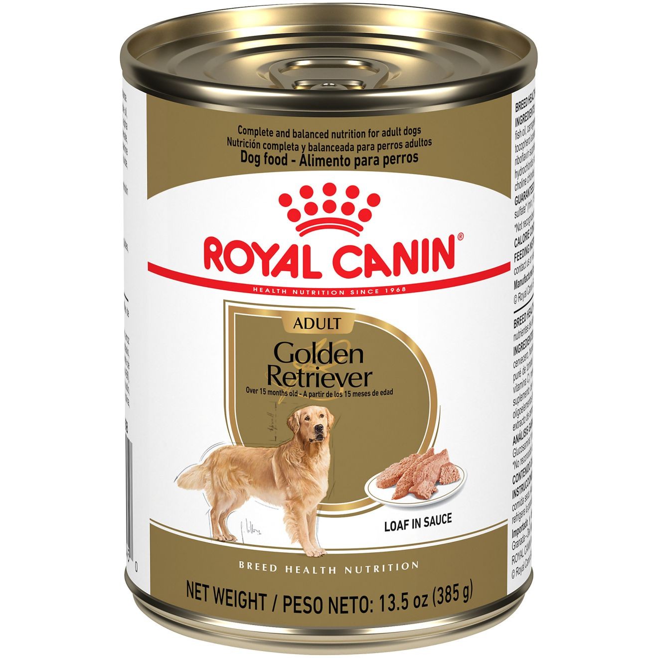 12 x 13.5oz Royal Canin Golden Retriever Adult Loaf in Sauce Canned Wet Dog Food UAE | 5498-AEVQK