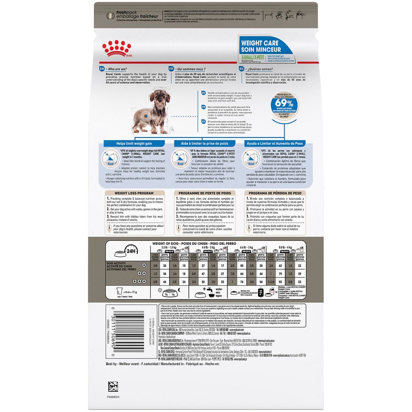 2.2lb Royal Canin X-Small Weight Care Dry Dog Food UAE | 8372-XYPIS