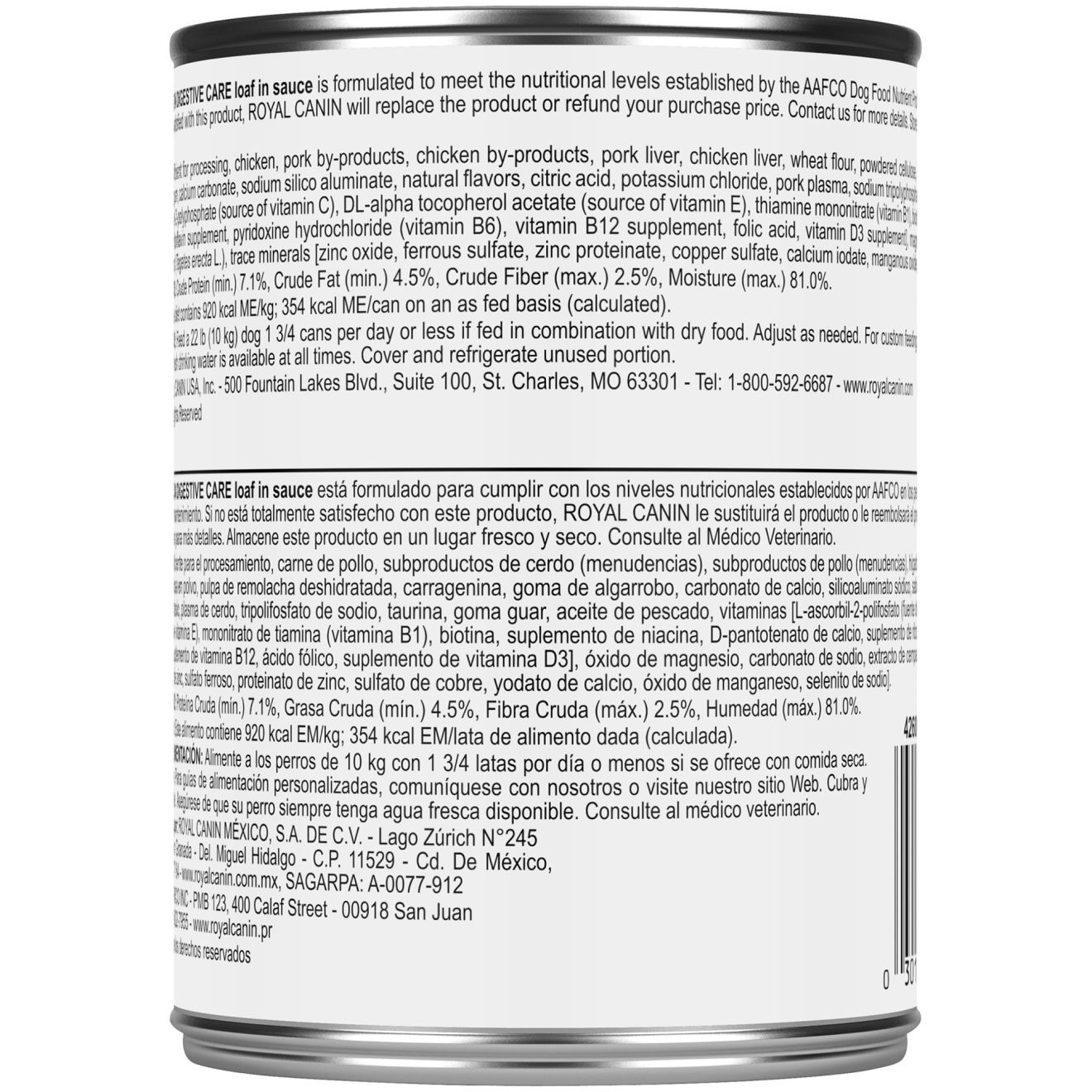24 x 13.5oz Royal Canin Digestive Care Loaf in Sauce Canned Wet Dog Food UAE | 1432-XLPQI