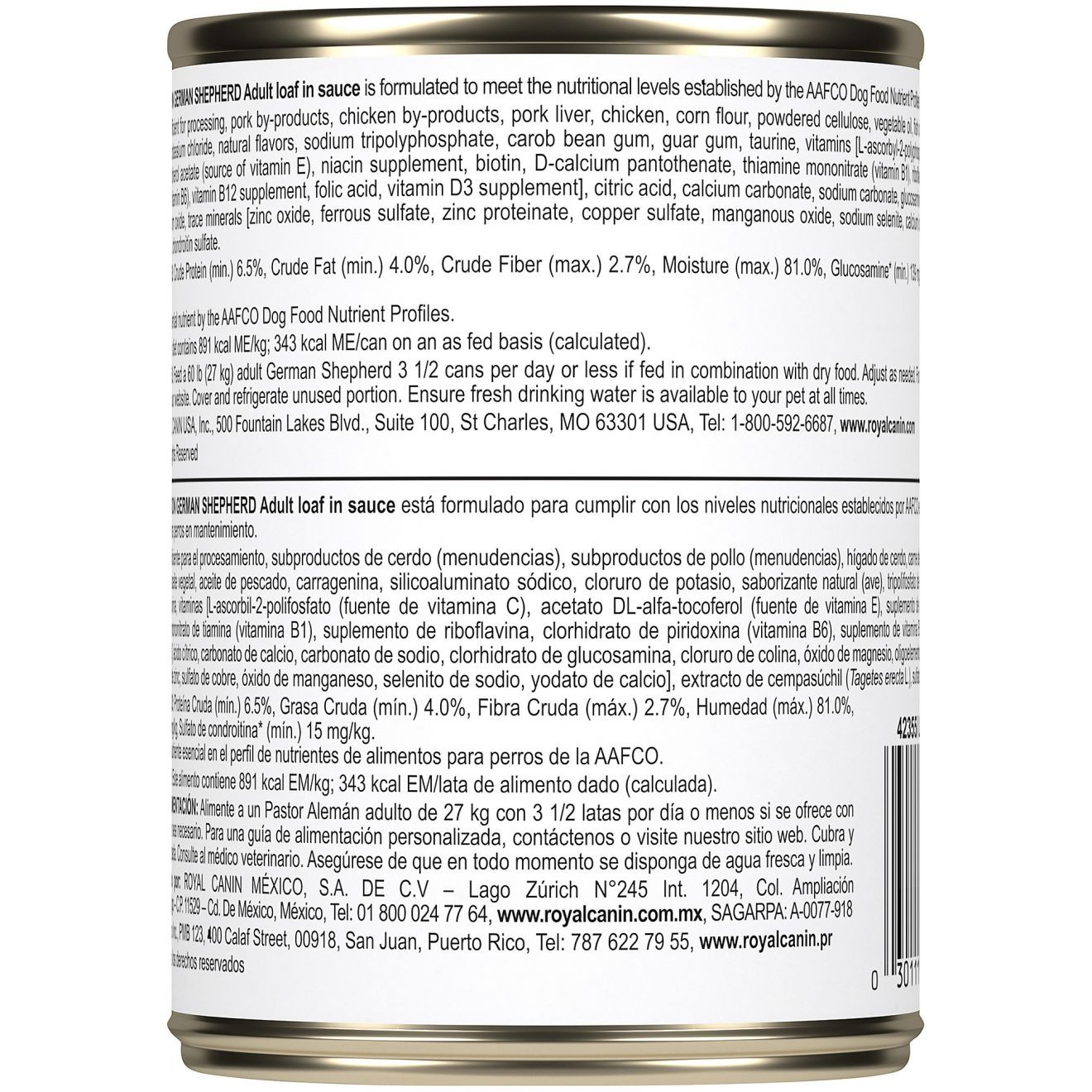 24 x 13.5oz Royal Canin German Shepherd Adult Loaf in Sauce Canned Wet Dog Food UAE | 1367-KHCSA