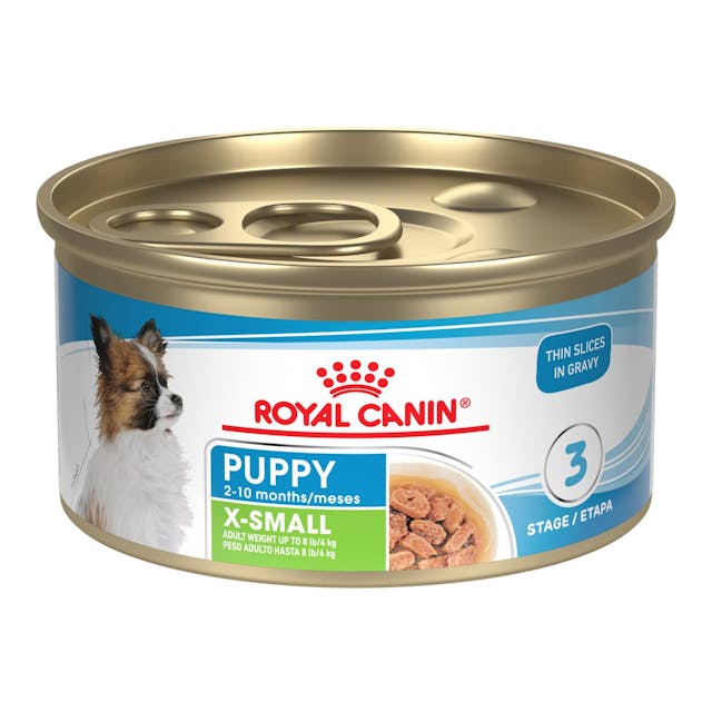 24 x 3oz Royal Canin X-Small Puppy Thin Slices In Gravy Wet Dog Food UAE | 3907-OYKGE