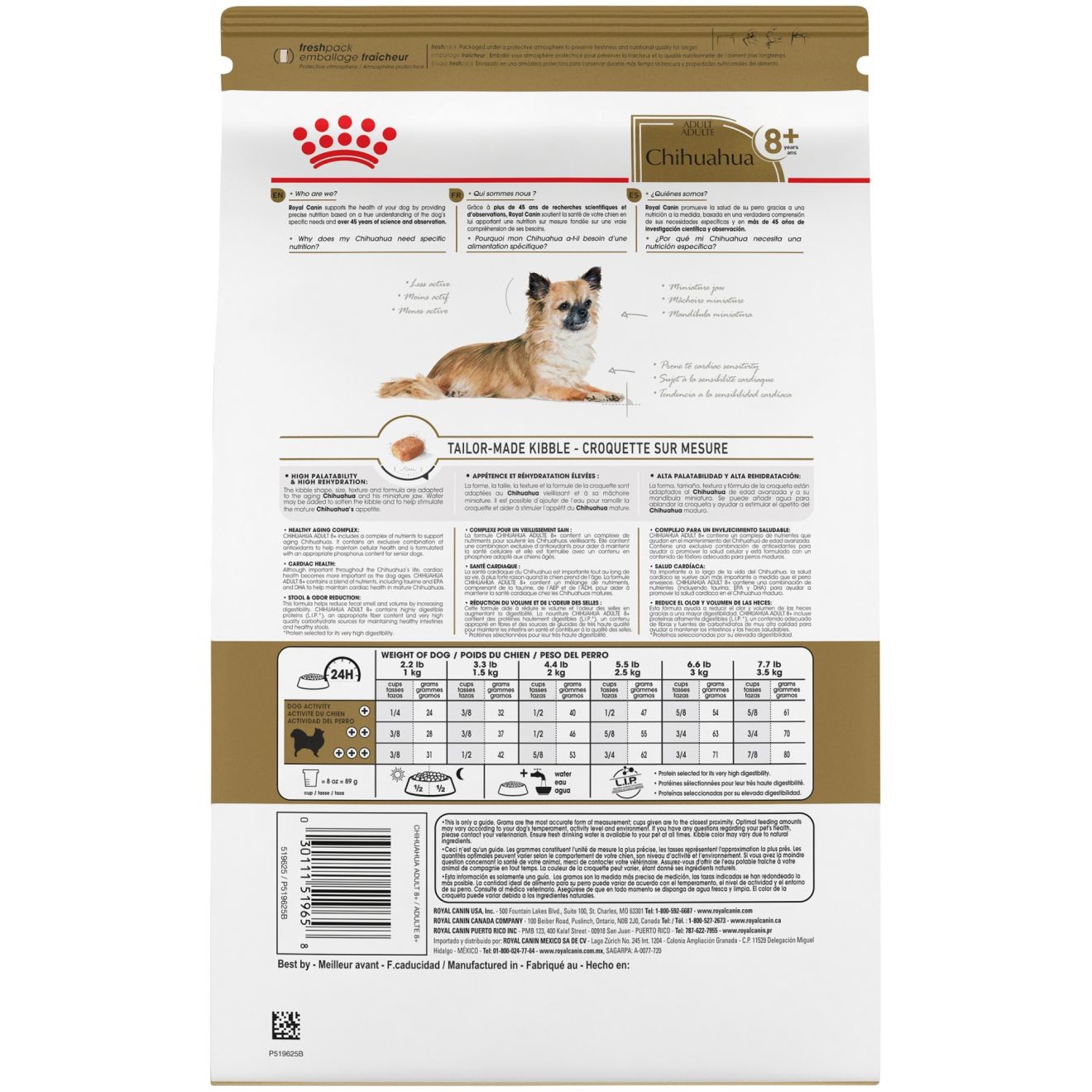 2.5lb Royal Canin Chihuahua Adult 8+ Dry Dog Food UAE | 5210-SNEPZ