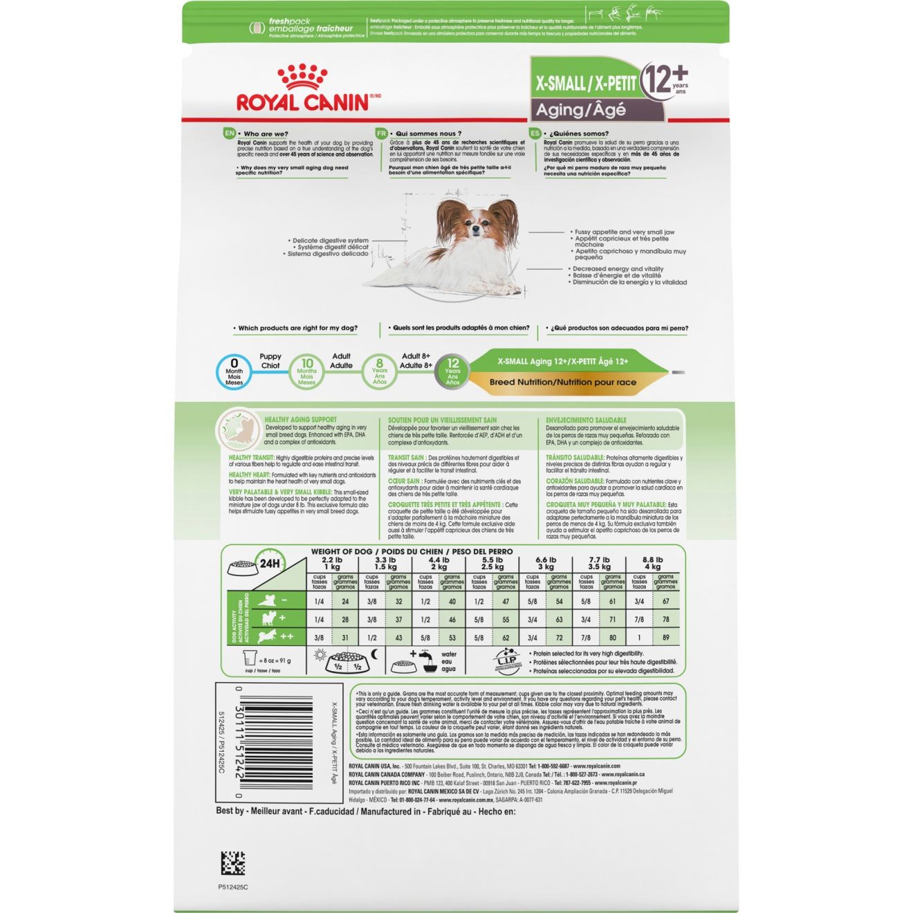 2.5lb Royal Canin X-Small Aging 12+ Dry Dog Food UAE | 6329-ZLAPR
