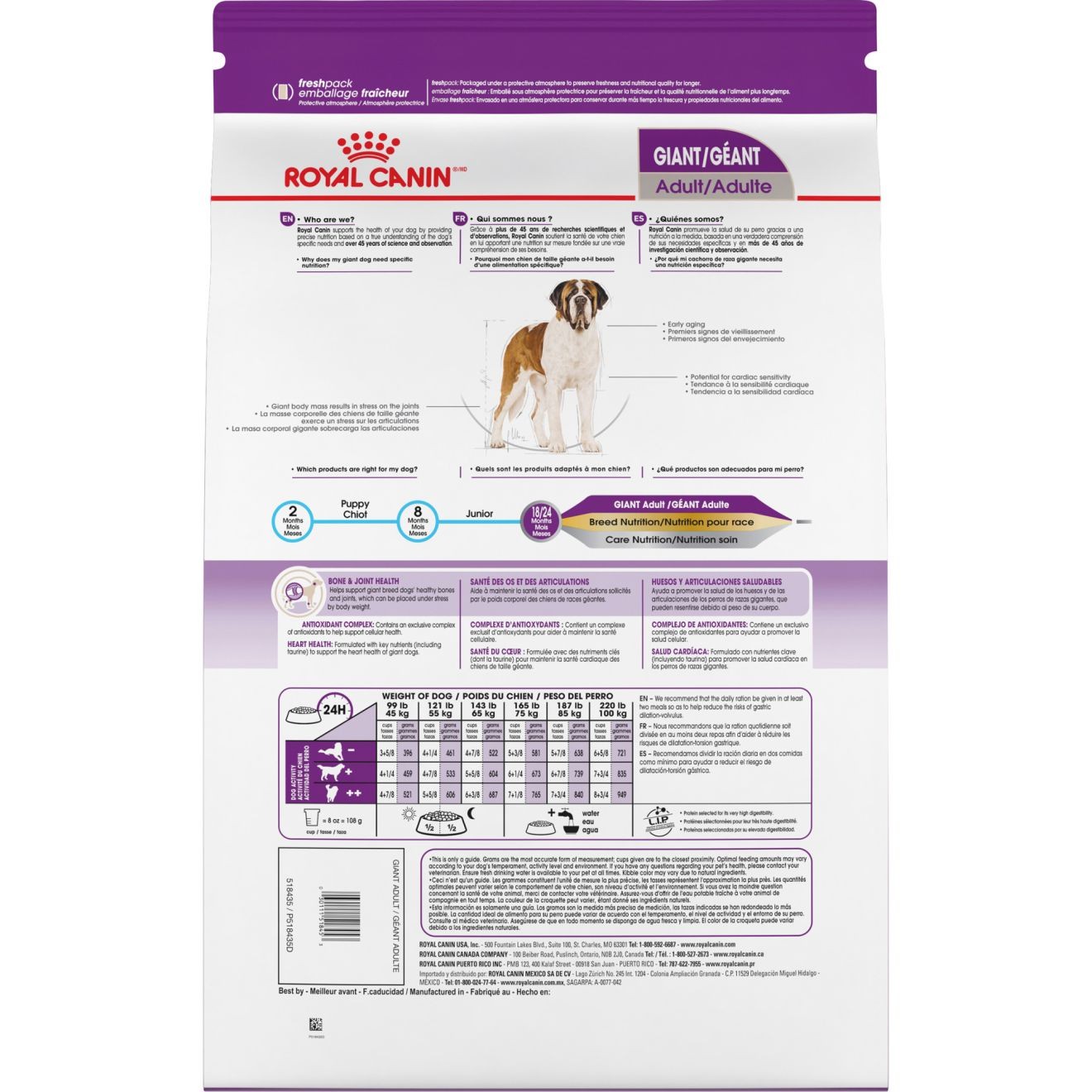 30lb Royal Canin Giant Adult Dry Dog Food UAE | 0785-OZADL