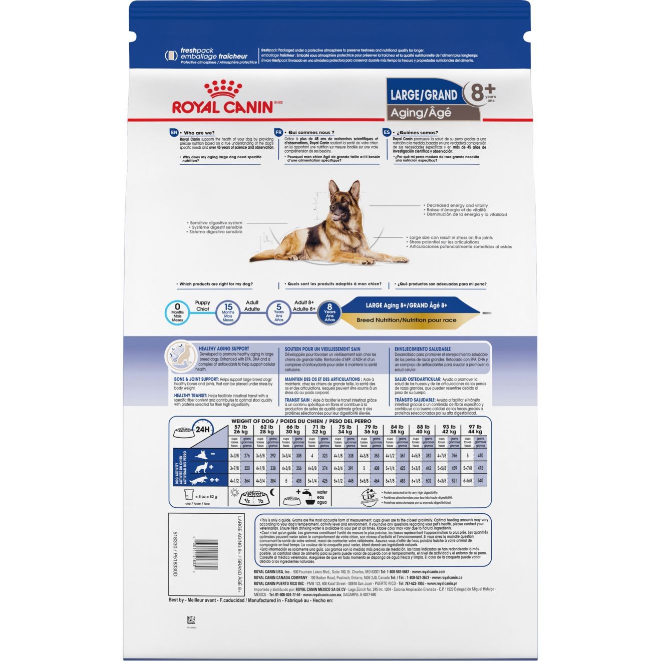 30lb Royal Canin Large Aging 8+ Dry Dog Food UAE | 2784-QVMHB