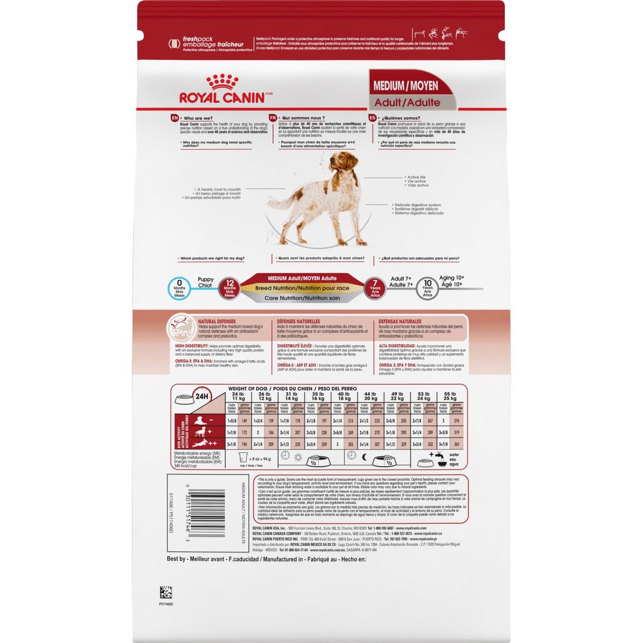 30lb Royal Canin Medium Adult Dry Dog Food UAE | 7851-HQMXB
