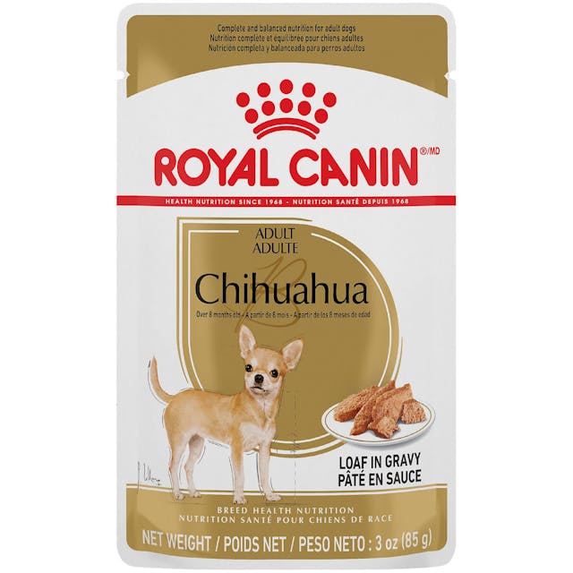 4 x 3oz Royal Canin Chihuahua Loaf in Gravy Pouch Wet Dog Food UAE | 4615-MVKBX