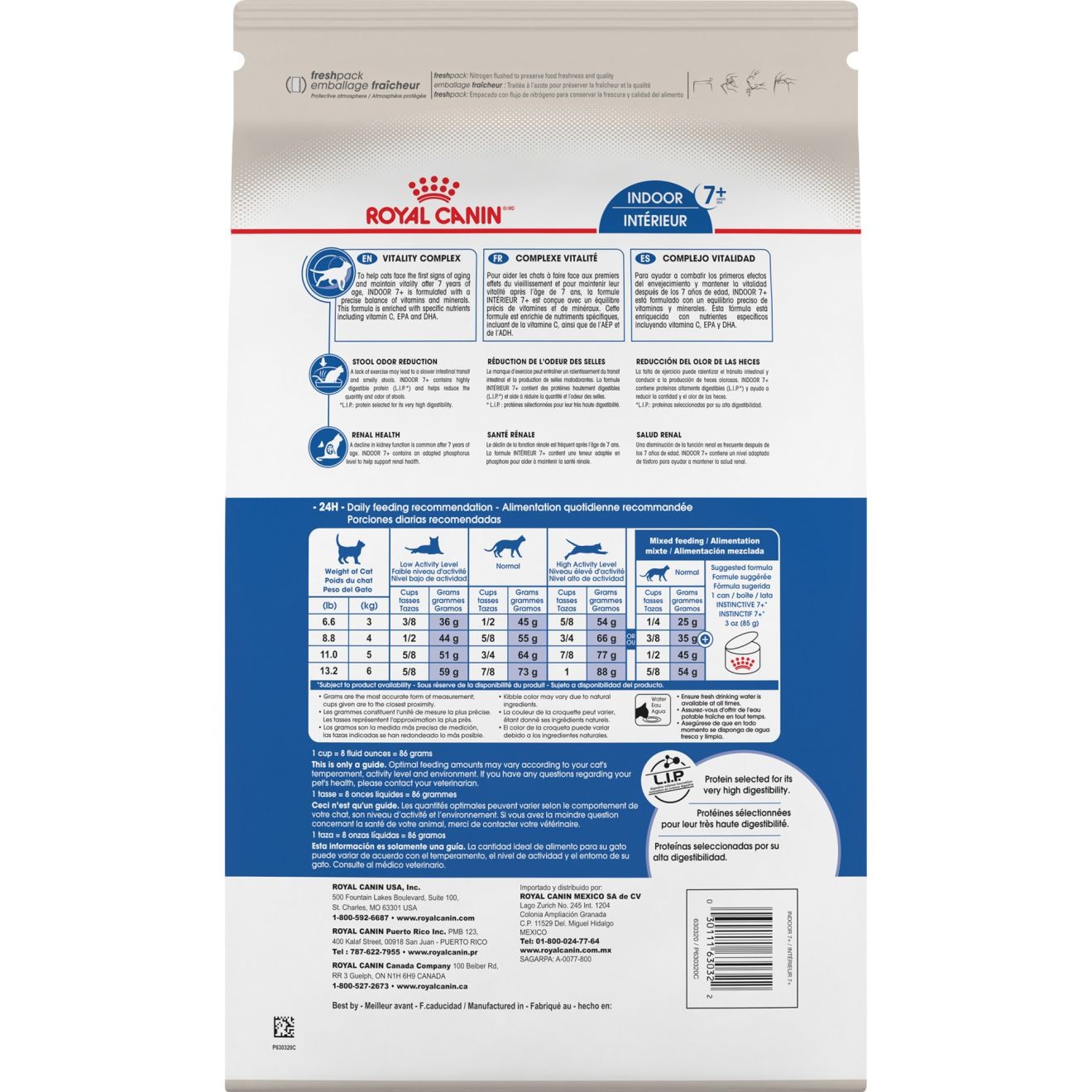 5.5lb Royal Canin Indoor 7+ Dry Cat Food UAE | 3694-BQKJY