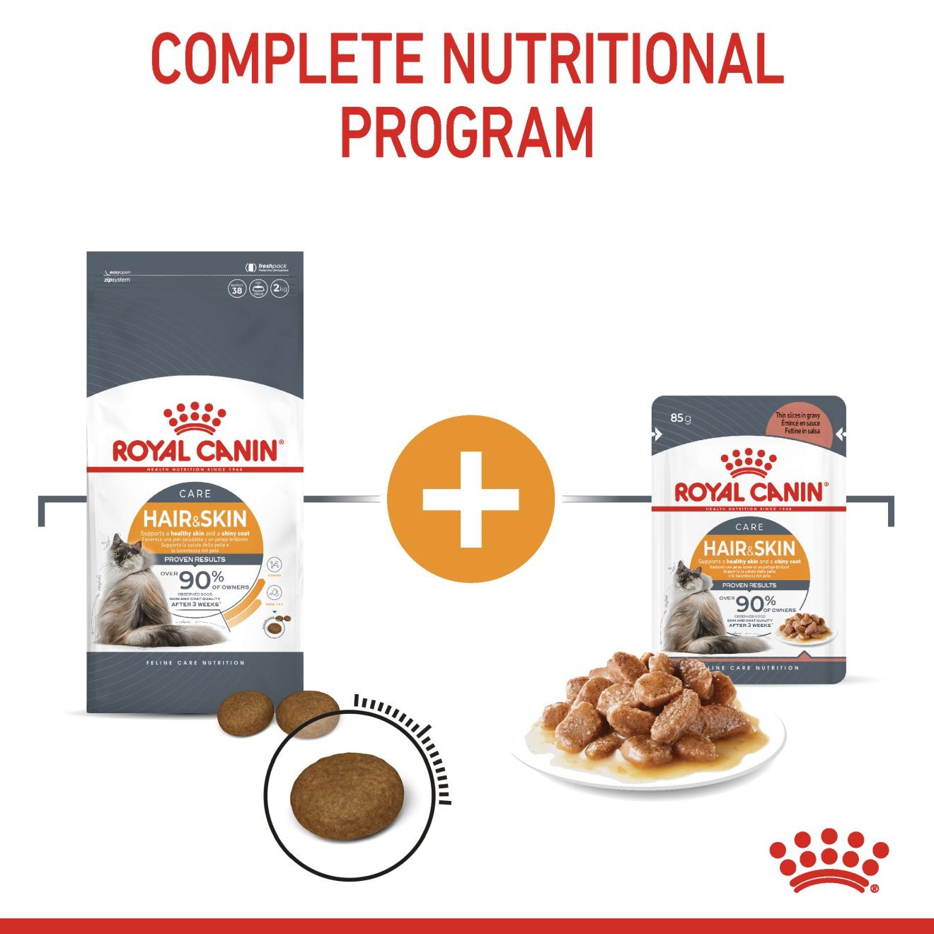 6lb Royal Canin Hair & Skin Care Dry Cat Food UAE | 8902-DIWYT