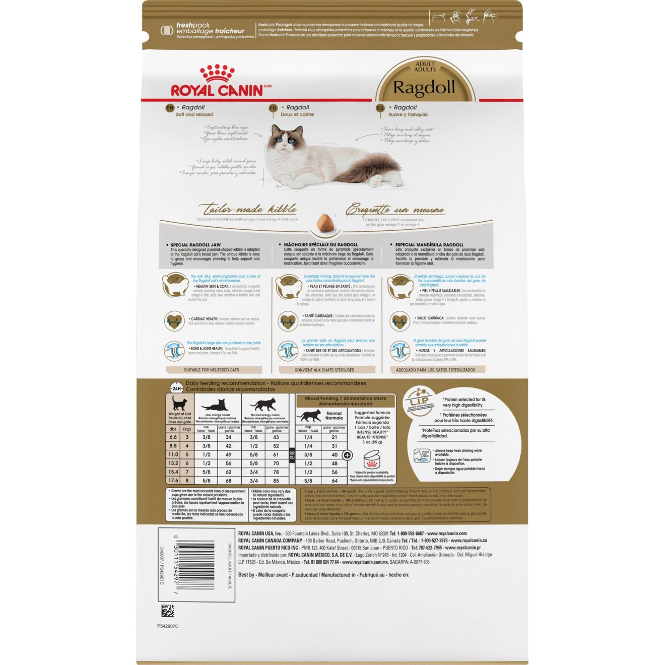 7lb Royal Canin Ragdoll Adult Dry Cat Food UAE | 2618-BVFHX